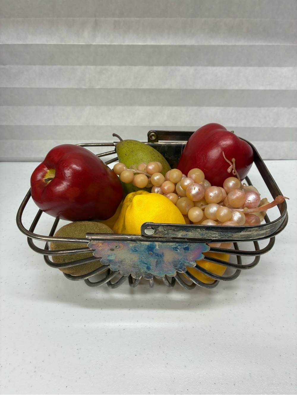 Vintage fruit home decor MCM mid century modern apples lemons grapes